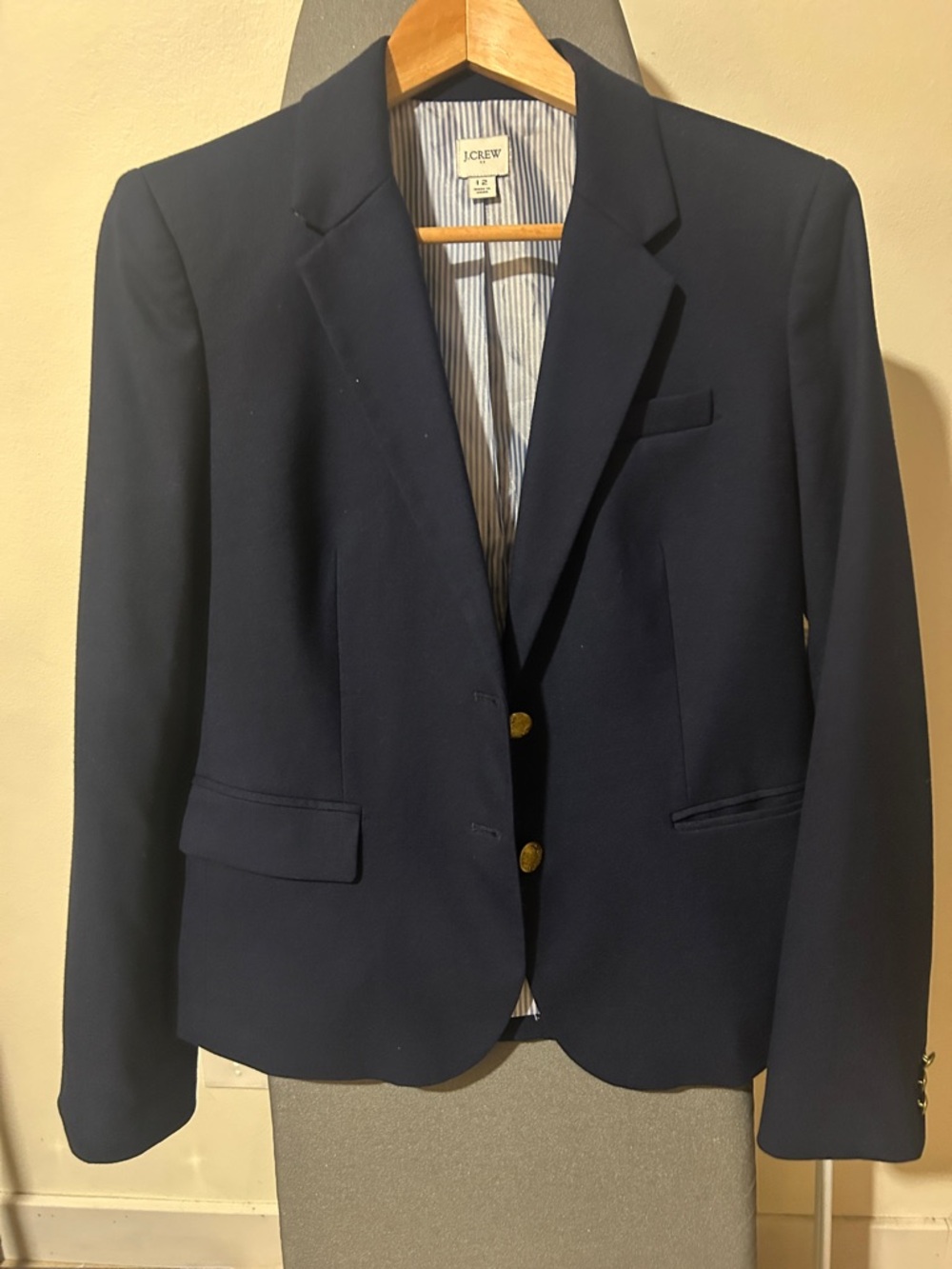 J. Crew Navy Blue Classic Blazer